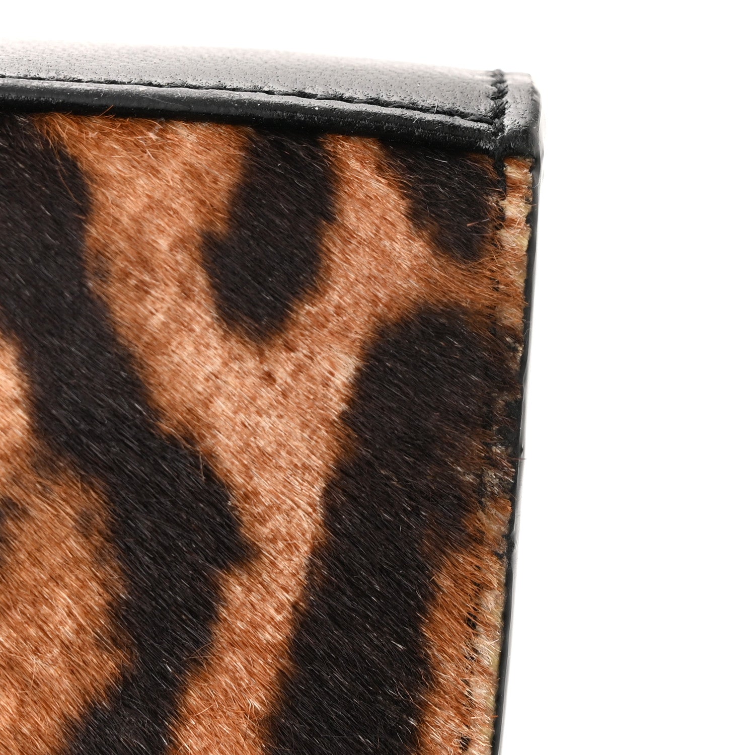 Saint Laurent Calf Hair Monogram Chain Wallet Leopard 11 of 12