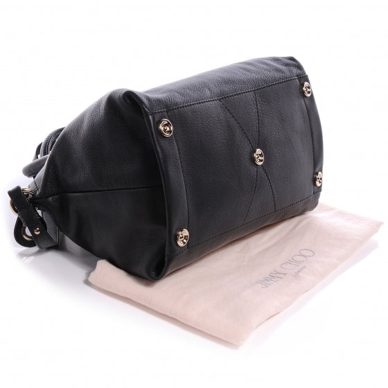 Jimmy Choo Leather Rosa Satchel Black 3 of 7