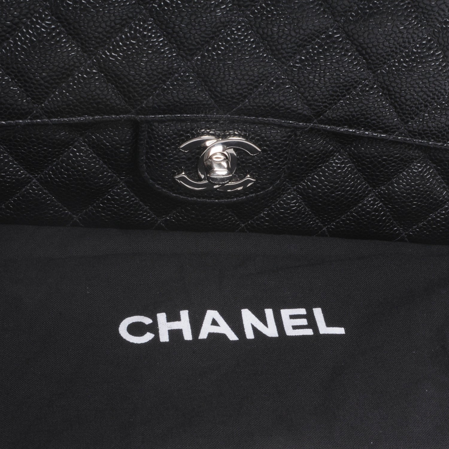Chanel Caviar Quilted Medium Double Flap Black 9 of 9