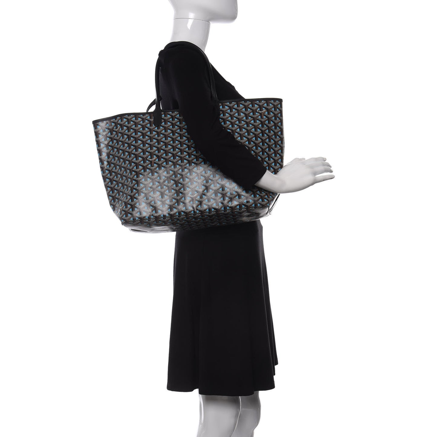Goyardine Saint Louis Claire Voie PM Black Blue