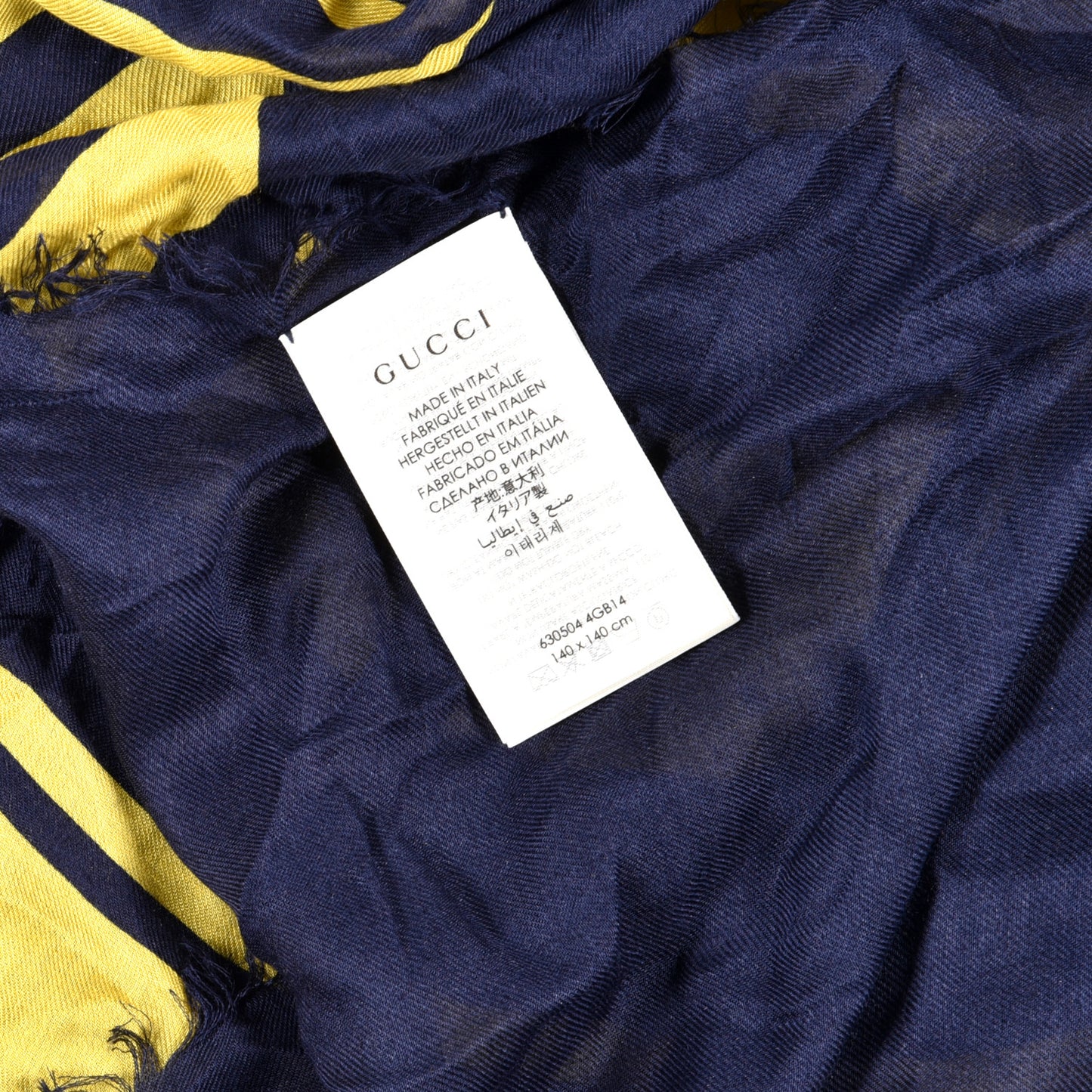 Modal Silk GG Shawl Sapphire Yellow