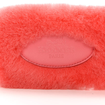 Hermes Woolskin Oran Sandals 38.5 Rose Du Desert 6 of 10