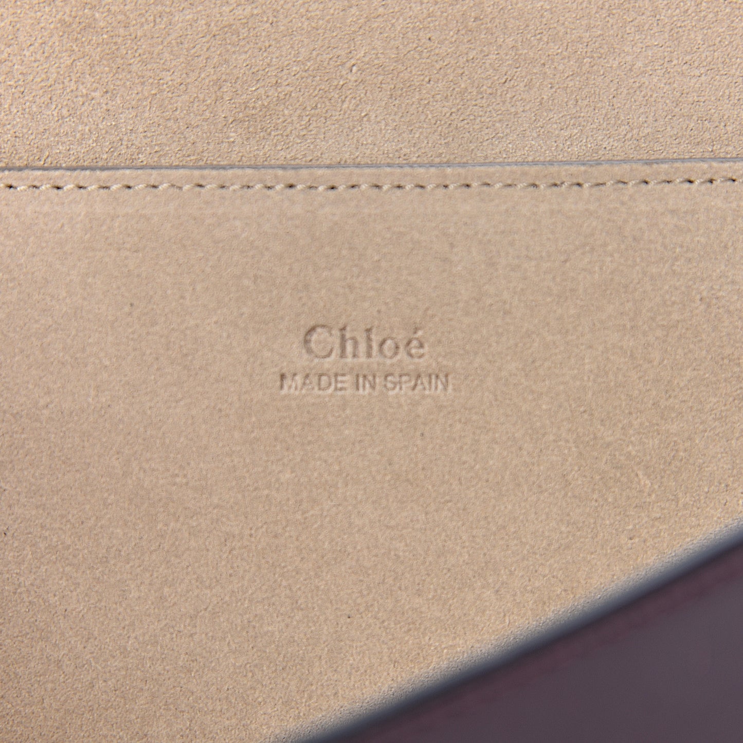 Suede Calfskin Faye Clutch Dark Purple