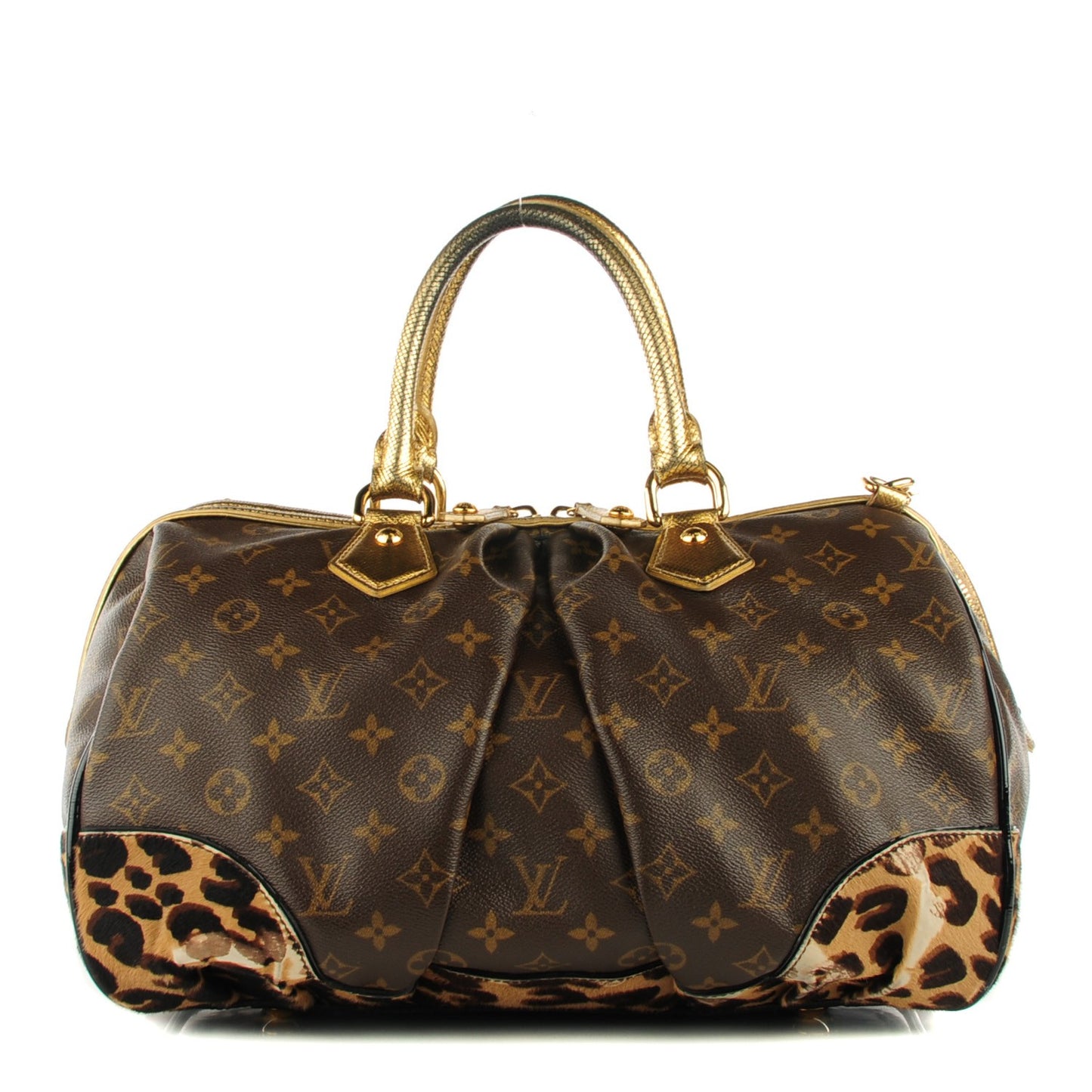 Monogram Leopard Stephen Bag