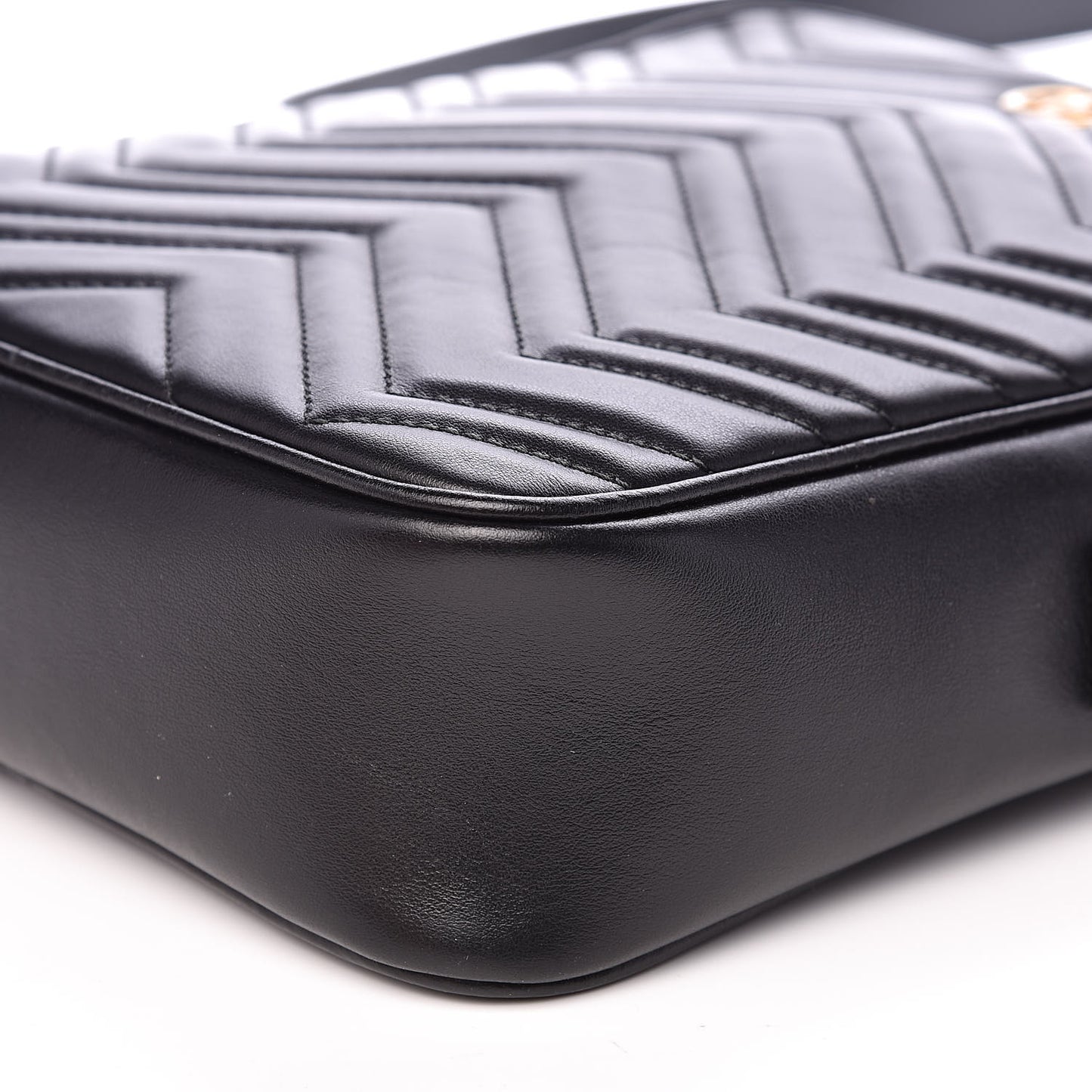Calfskin Matelasse GG Marmont Travel Bag Black