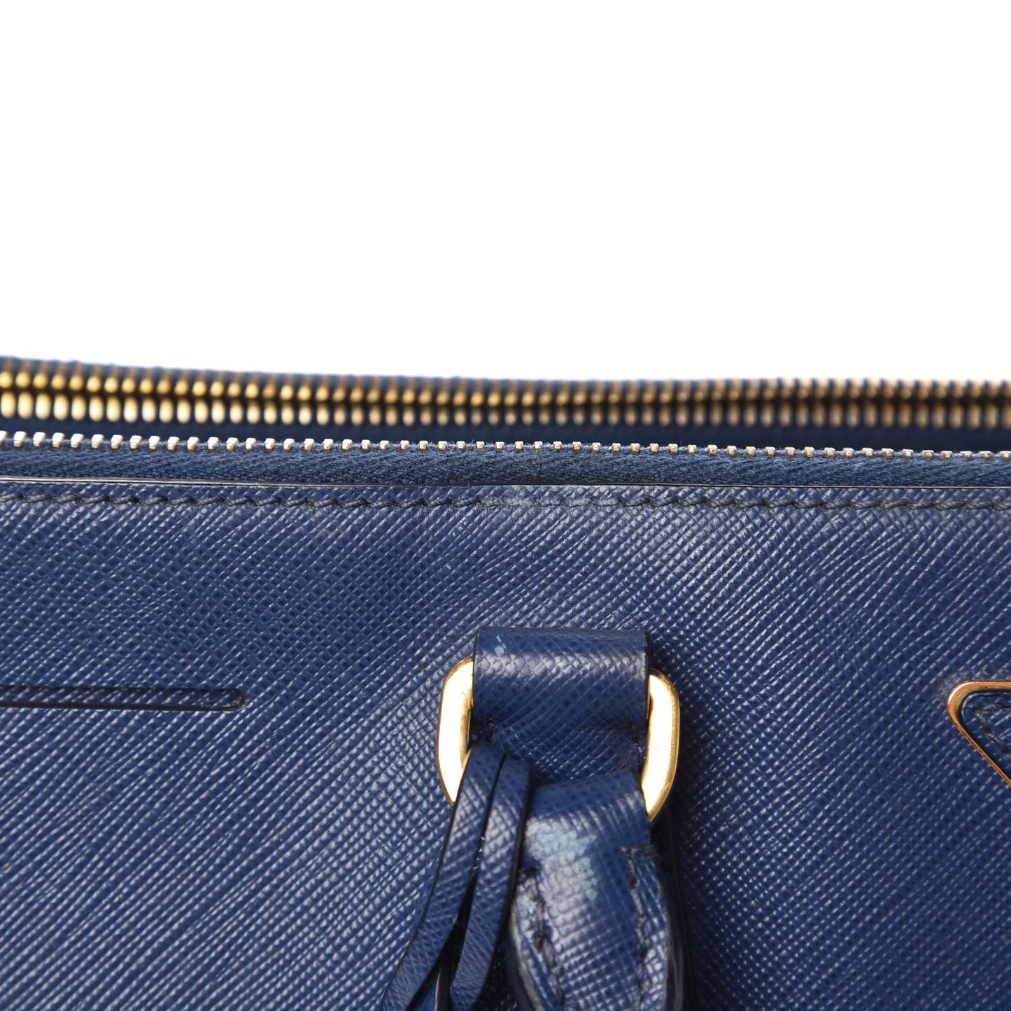 Saffiano Medium Galleria Double Zip Tote Bluette