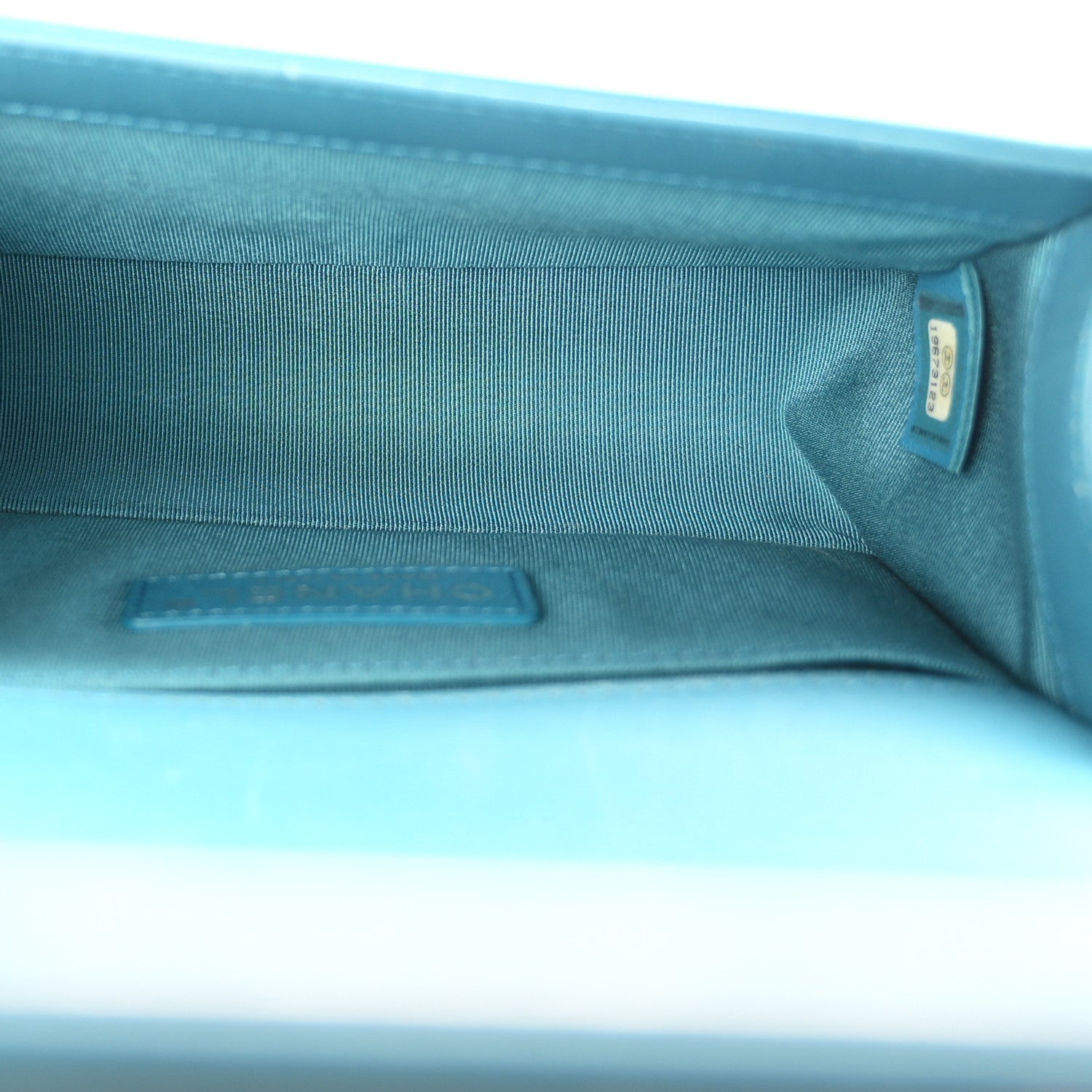 Chanel Lambskin Quilted Small Boy Flap Dark Turquoise 4 of 9
