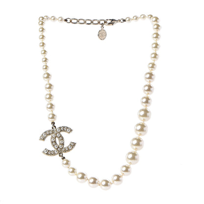 Chanel Pearl CC Short Necklace Gold 3 of 7