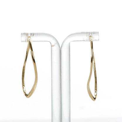 Tiffany 18K Yellow Gold Medium Elsa Peretti Open Heart Hoop Earrings 5 of 6