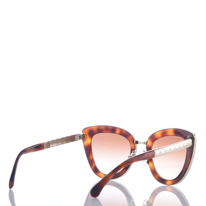 Chanel Cat Eye Quilted Sunglasses 5368 Tortoise 4 of 7