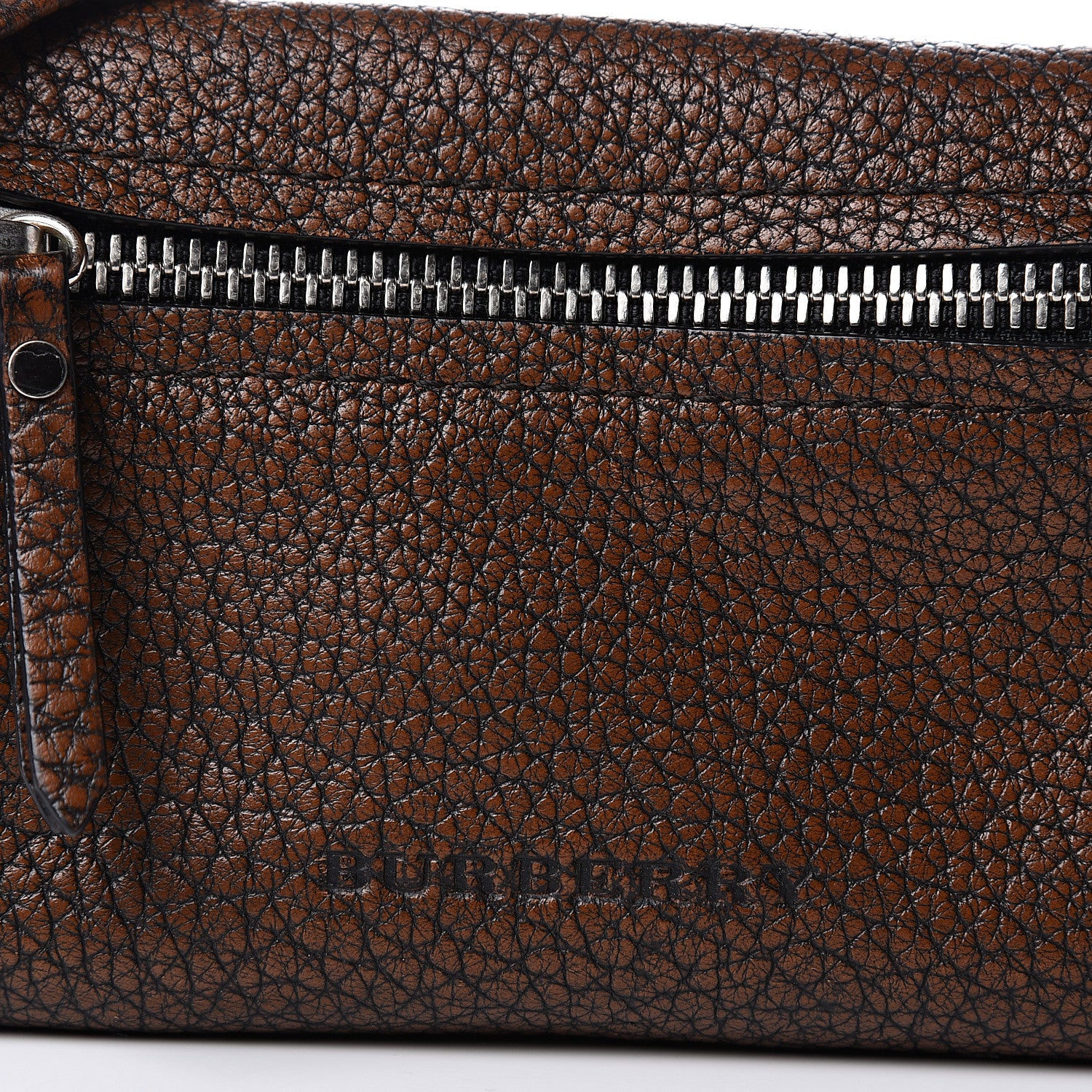 Burberry Grainy Calfskin Mini Rossett Bodybrit Biker Crossbody Saddle Brown 9 of 10