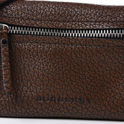 Burberry Grainy Calfskin Mini Rossett Bodybrit Biker Crossbody Saddle Brown 9 of 10