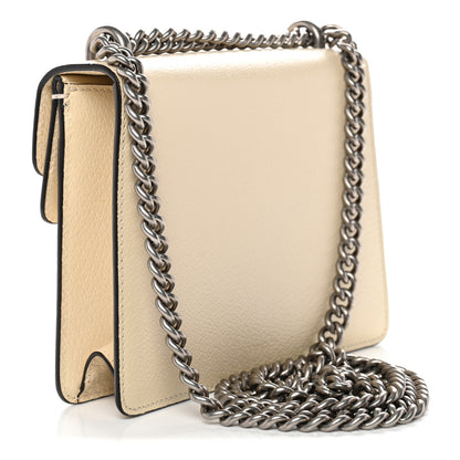 Gucci Textured Calfskin Crystal Mini Dionysus Shoulder Bag Mystic White 3 of 12