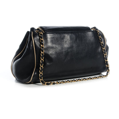 Chanel Lambskin Paris Moscou Constructivism Accordion CC Flap Bag Black 3 of 7