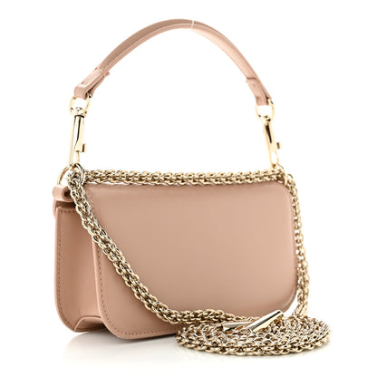 Valentino Garavani Calfskin Enamel Vlogo Small Loco Shoulder Bag Rose Cannelle 3 of 10