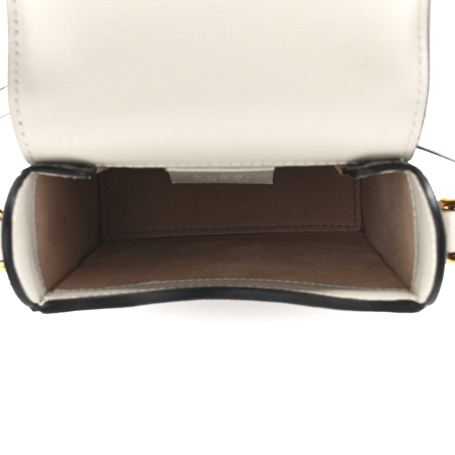 Gucci GG Supreme Monogram Azalea Calfskin Mini Horsebit 1955 Crossbody Bag Beige Ebony Mystic White 5 of 11