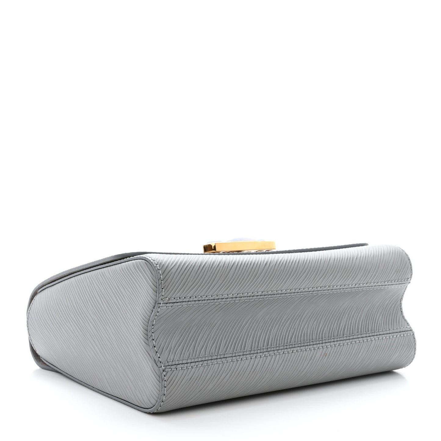 Epi Moonstone Twist Shoulder Bag MM Grey