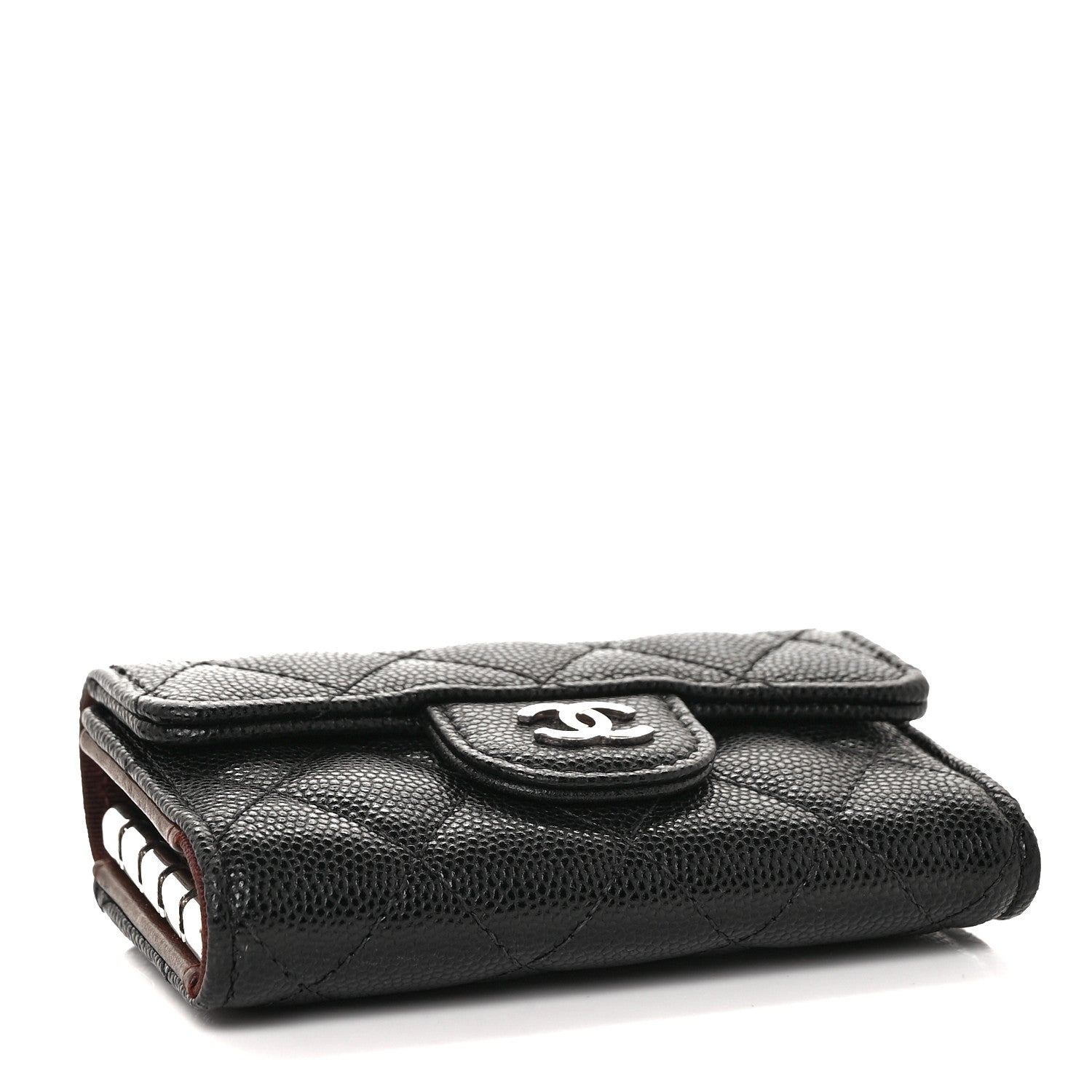 Chanel Caviar Quilted Classic 4 Key Holder Wallet Black 4 of 10