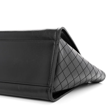 Chanel Aged Calfskin Medium Charms Deauville Tote Black 10 of 10