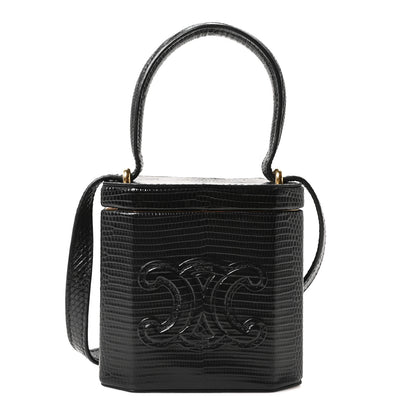 Celine Lizard  Triomphe Mini Vanity Case Black 1 of 8