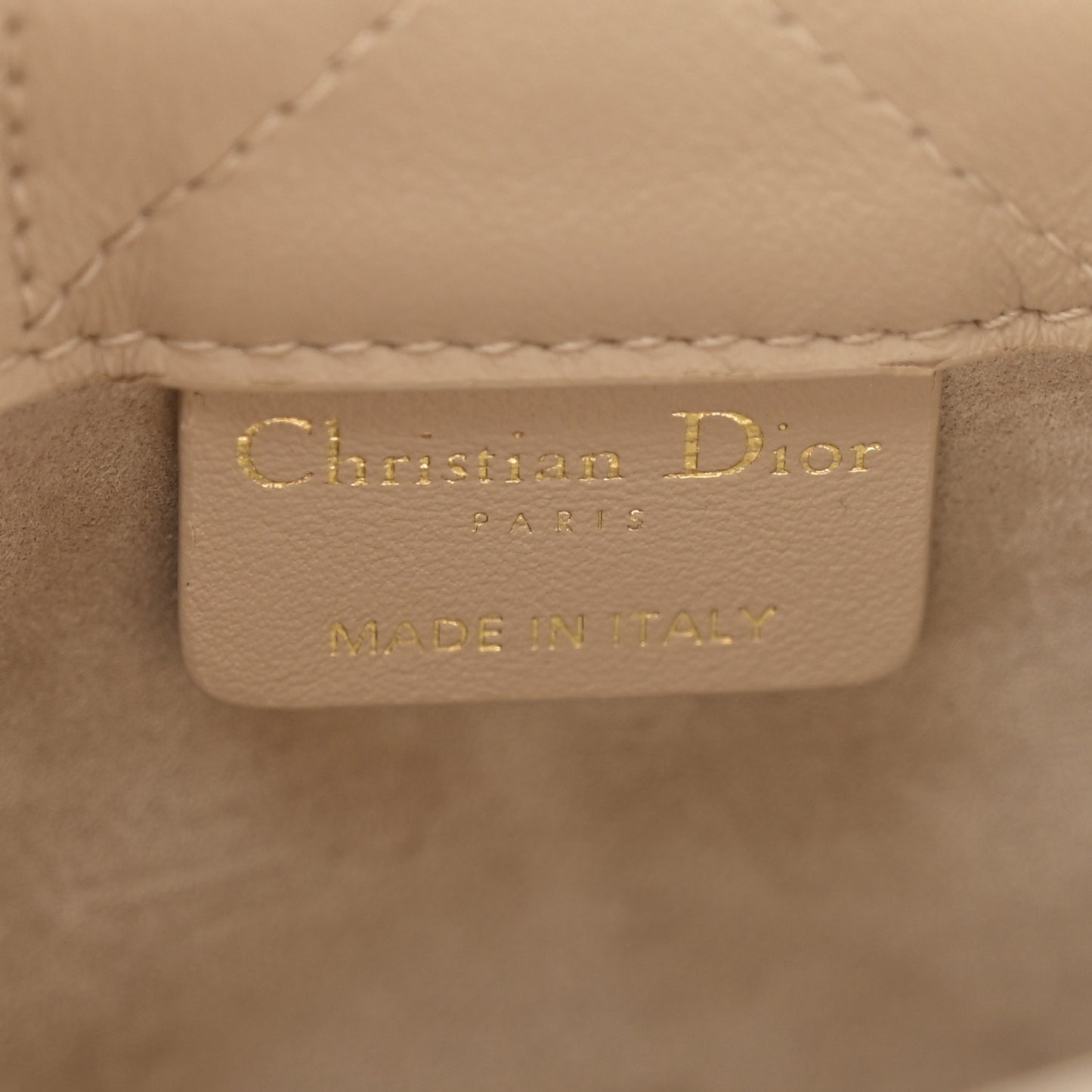 Calfskin Macrocannage Mini Book Tote Trench Beige