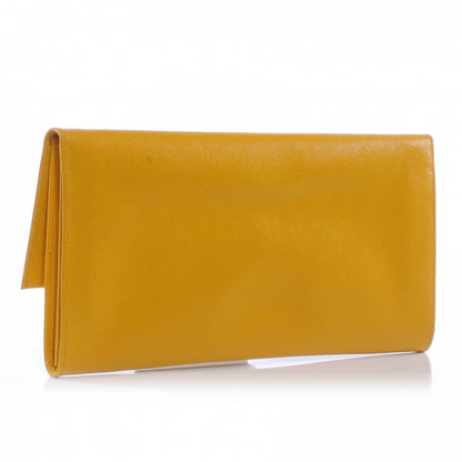 Prada Saffiano Metal Clutch Mimosa 3 of 7