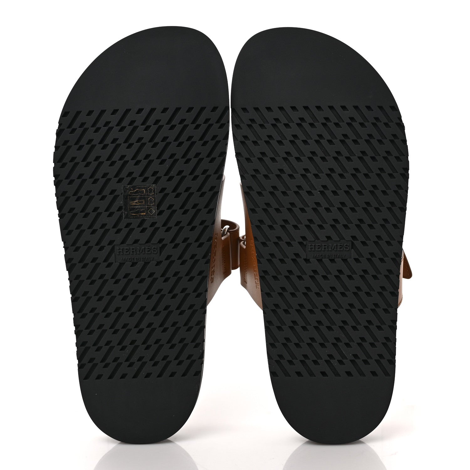 Hermes Calfskin Womens Chypre Sandals 38.5 Naturel 5 of 9
