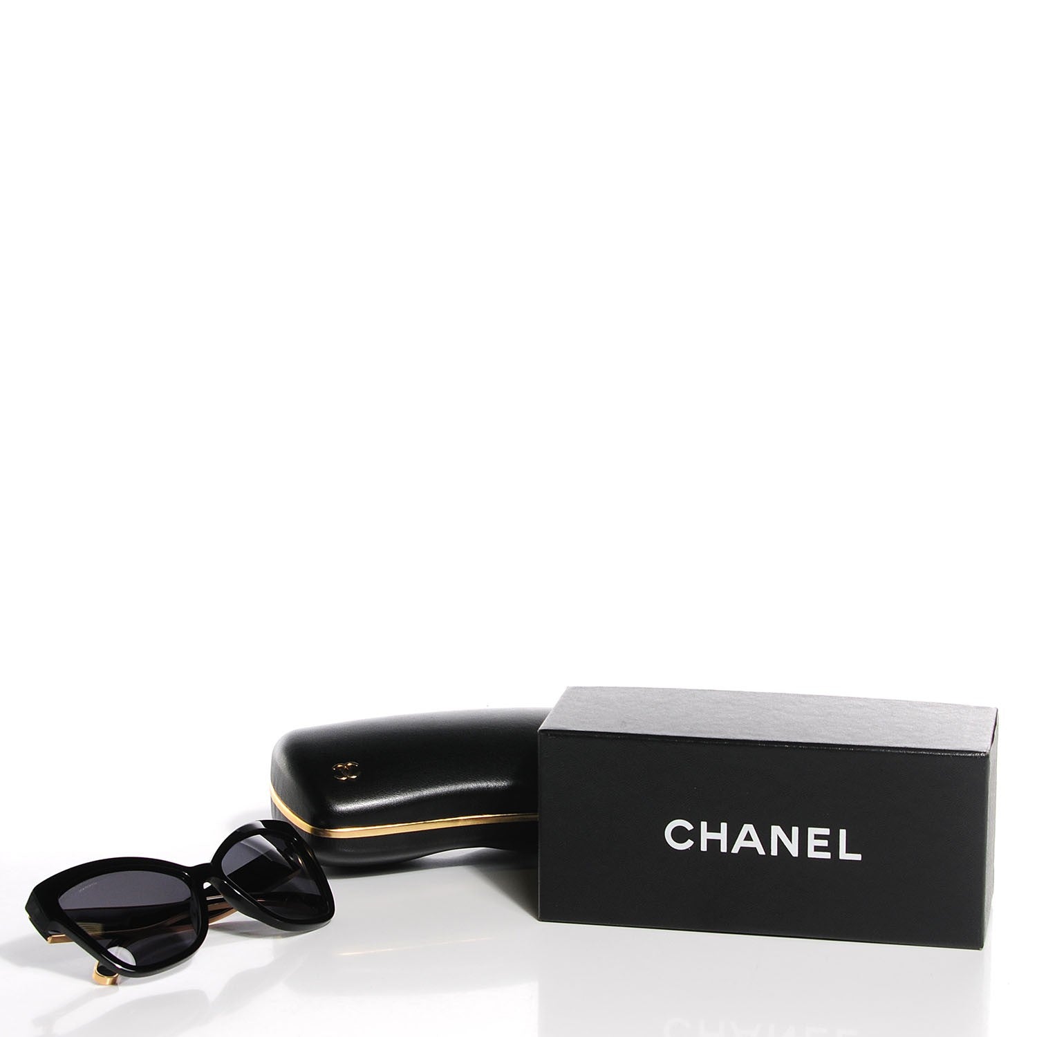 Chanel Acetate CC Cat Eye Sunglasses 5271 Black 6 of 6