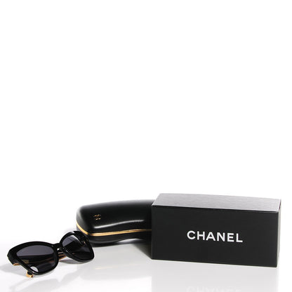 Chanel Acetate CC Cat Eye Sunglasses 5271 Black 6 of 6