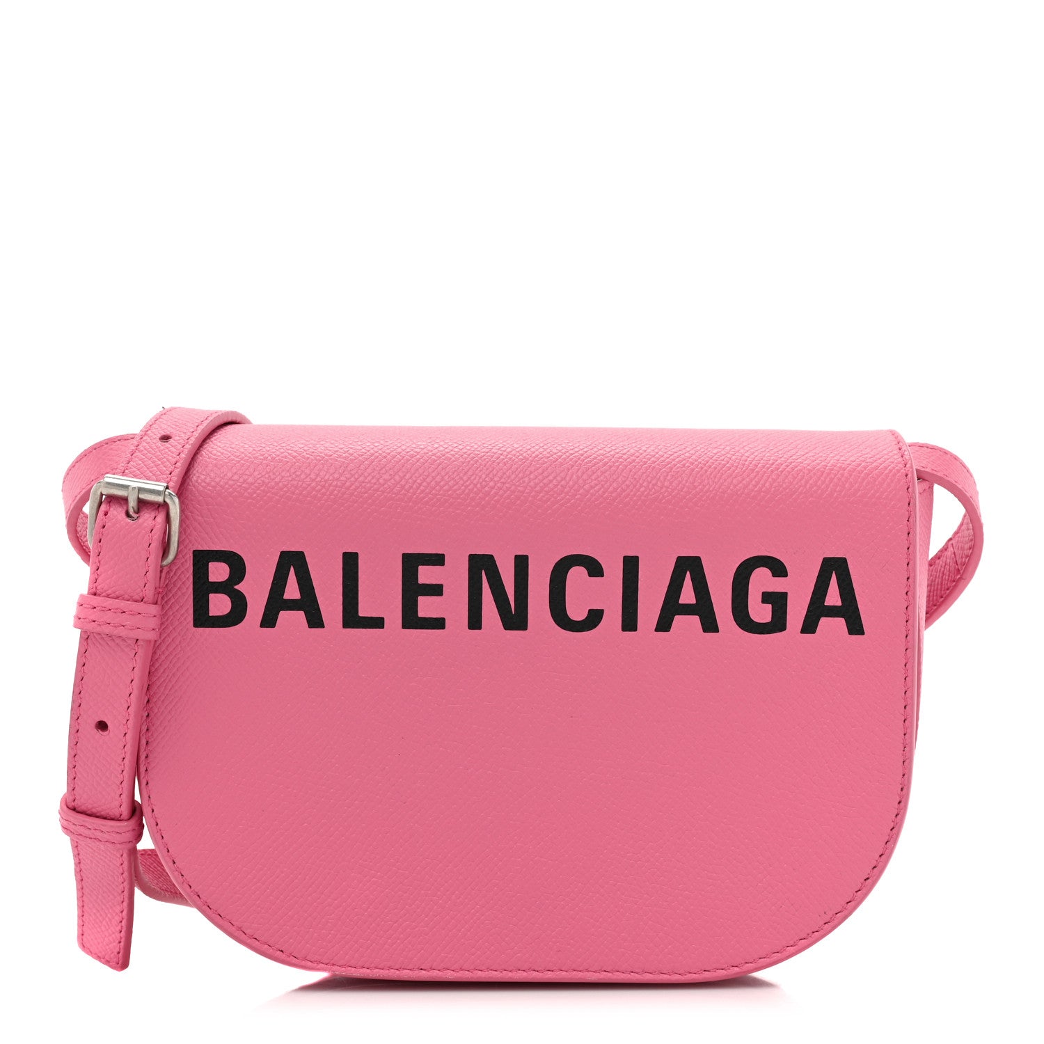 Balenciaga Signature Grained Calfskin Logo Print Ville Day Bag XS Rose Bubblegum Black 1 of 14