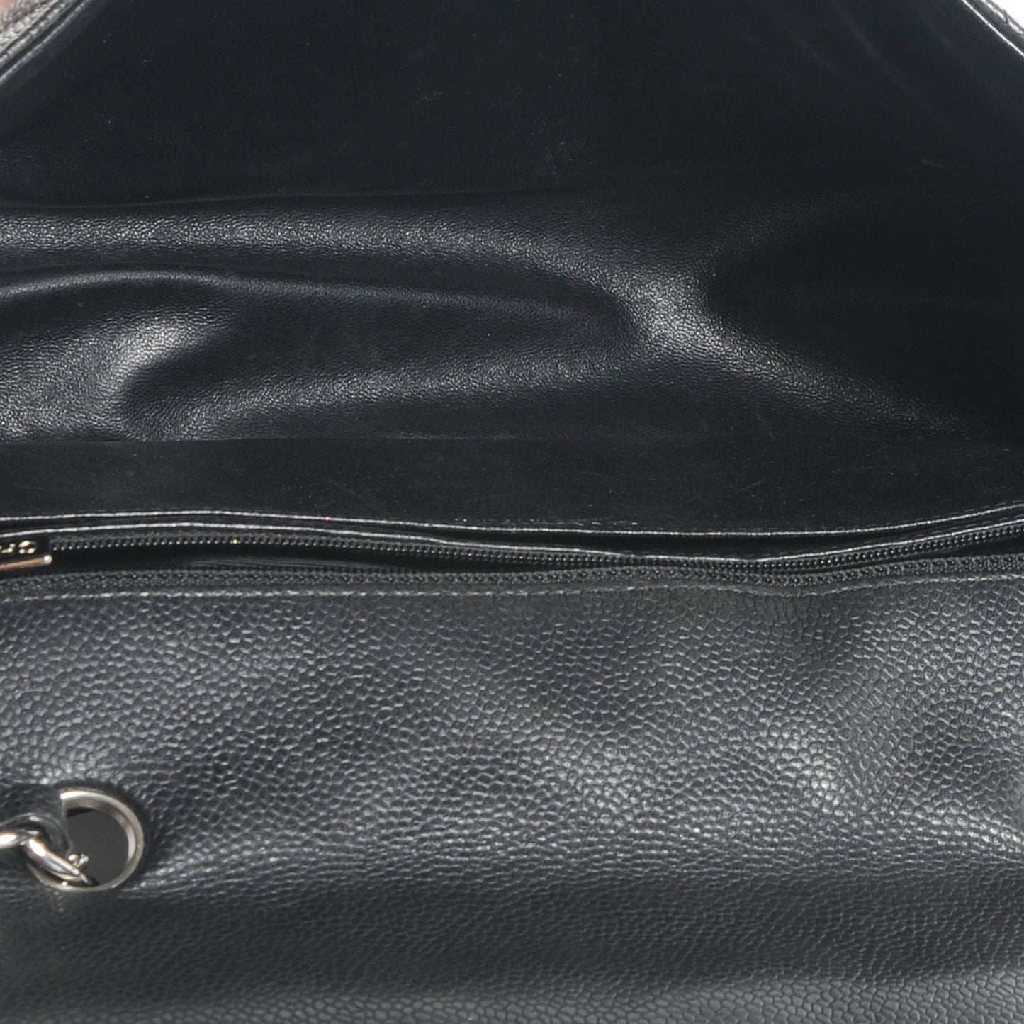 Caviar Jumbo Single Flap Black