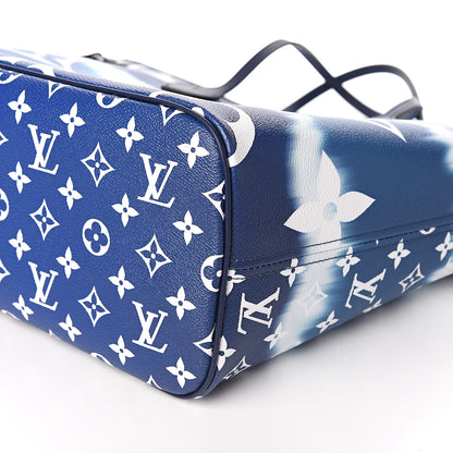 Louis Vuitton Monogram Escale Neverfull MM Blue 10 of 12