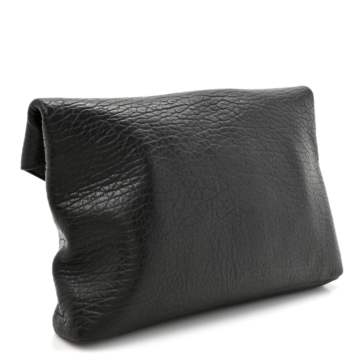 Grained Lambskin Cassandre Envelope Pouch Black