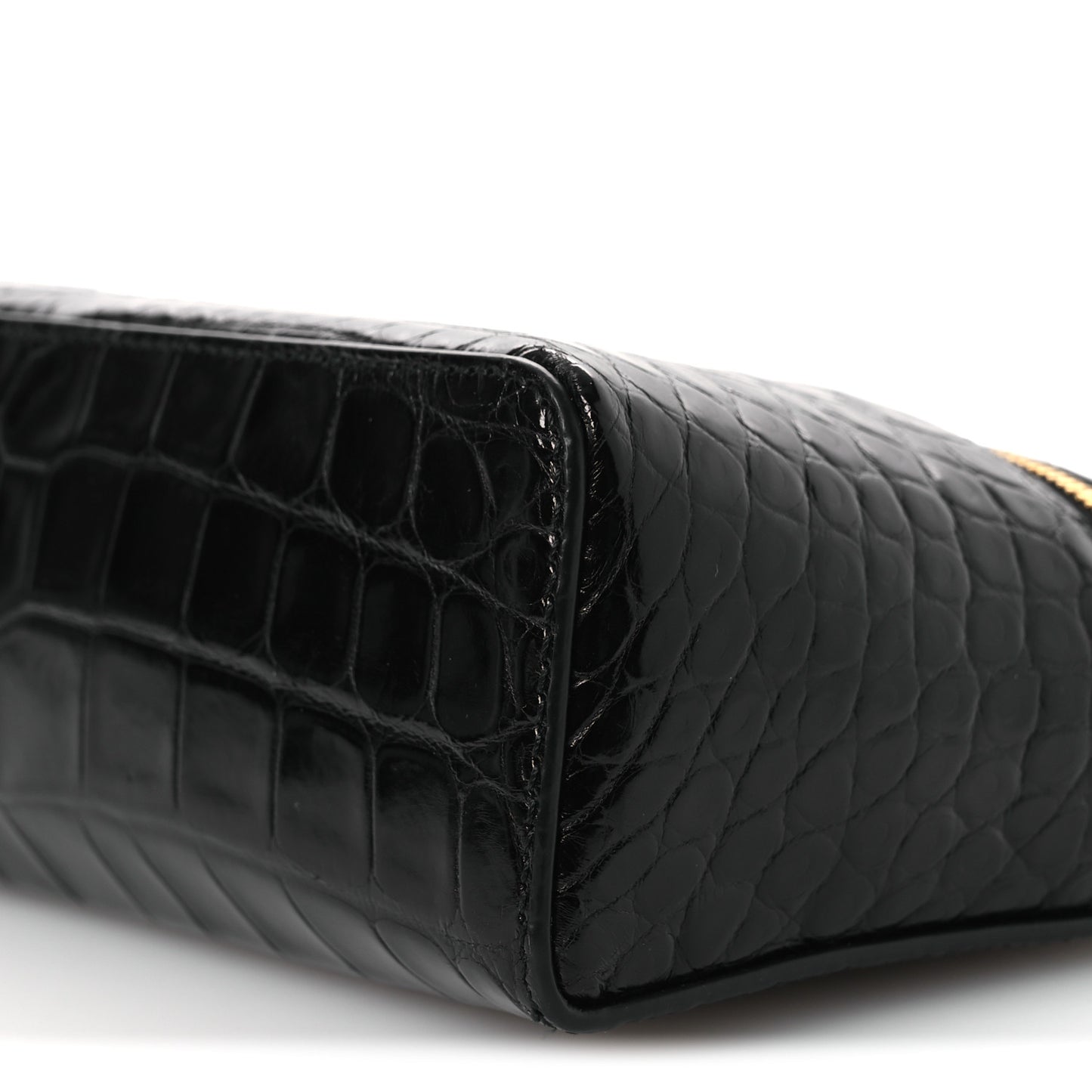 Glazed Alligator L19 Extra Pocket Pouch Black