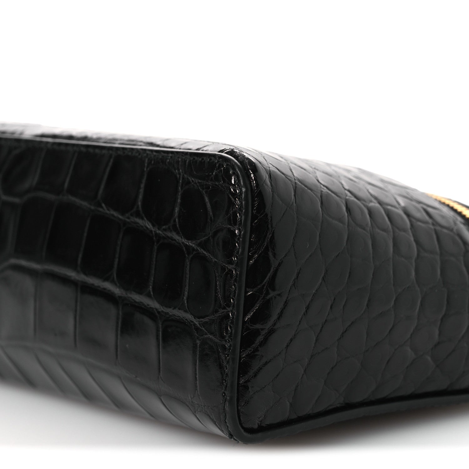Loro Piana Glazed Alligator L19 Extra Pocket Pouch Black 9 of 10