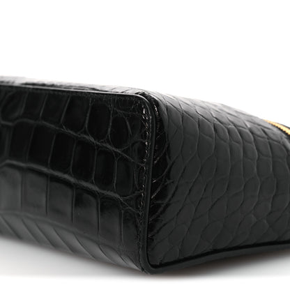 Loro Piana Glazed Alligator L19 Extra Pocket Pouch Black 9 of 10