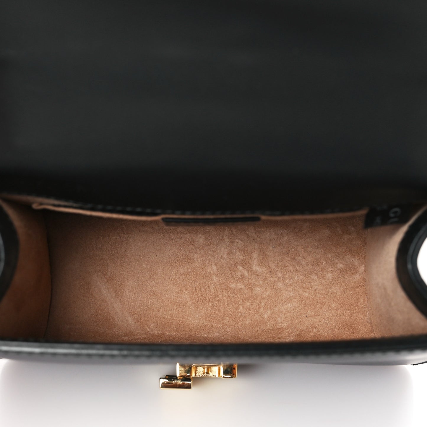 Calfskin Mini Sylvie Chain Shoulder Bag Black