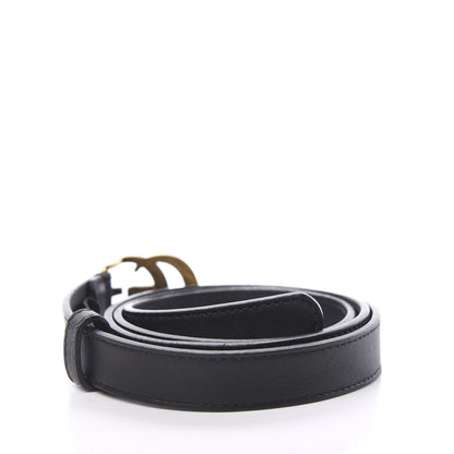 Gucci Calfskin Double G 20mm Belt 85 34 Black 2 of 7