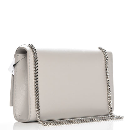 Saint Laurent Grain De Poudre Medium Classic Monogram Kate Satchel Souris 3 of 6