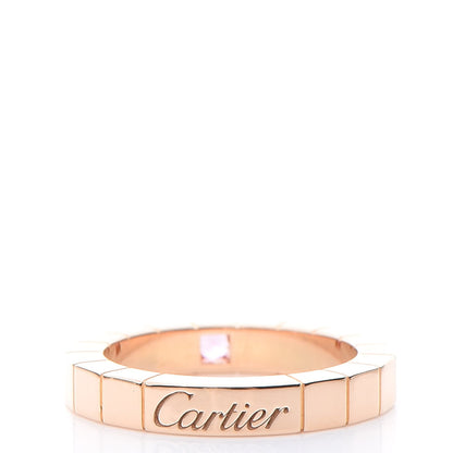Cartier 18K Pink Gold Pink Sapphire Lanieres Ring 46 3.75 3 of 6