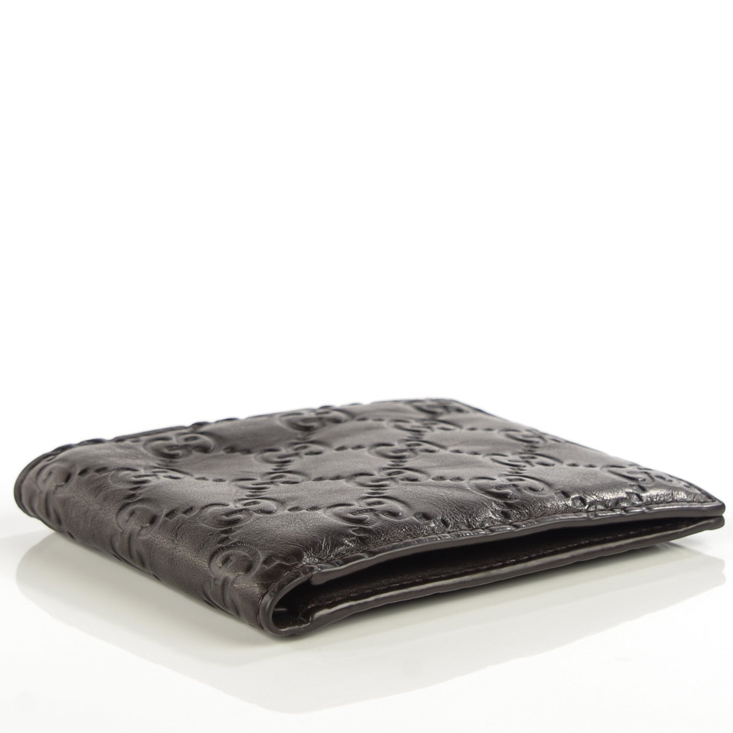 Gucci Guccissima Avel Bi-Fold Wallet Chocolate 4 of 9