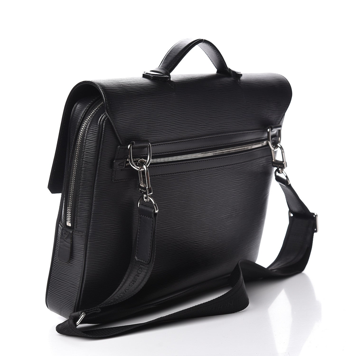 Louis Vuitton Epi Vassili PM Messenger Bag Black 3 of 13