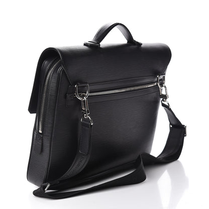 Louis Vuitton Epi Vassili PM Messenger Bag Black 3 of 13