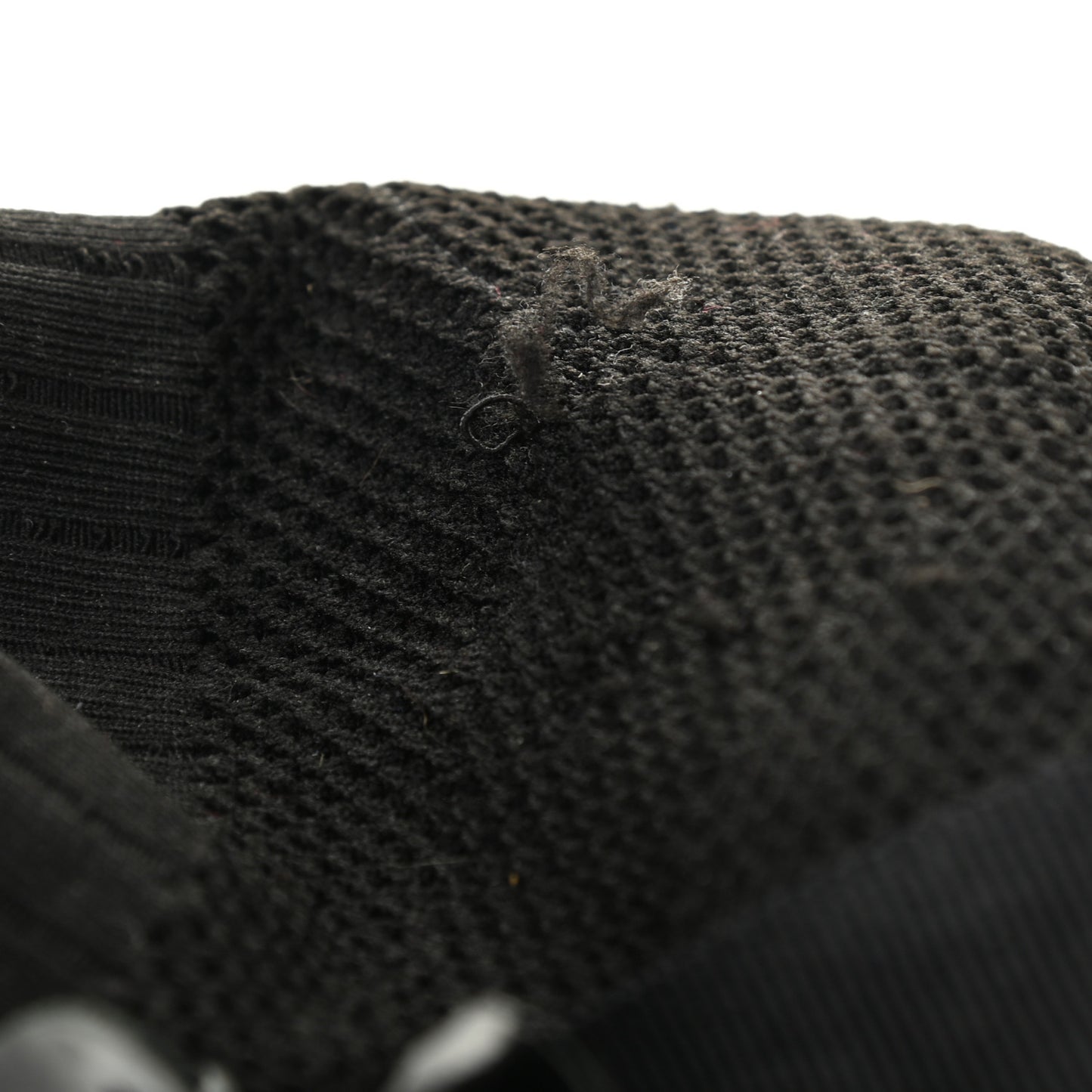 Knit Patent Calfskin Womens High Top Camellia Sneakers 36.5 Black