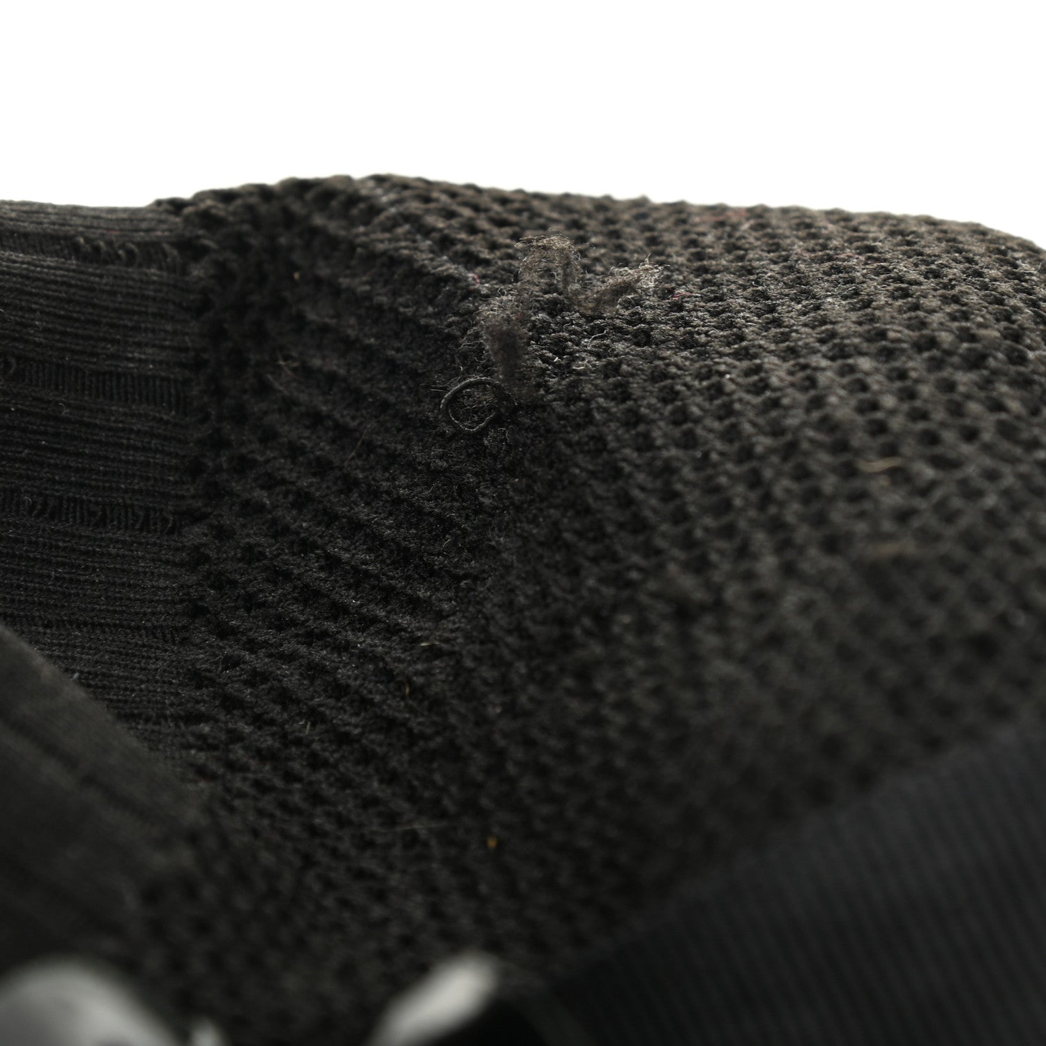 Chanel Knit Patent Calfskin Womens High Top Camellia Sneakers 36.5 Black 8 of 8