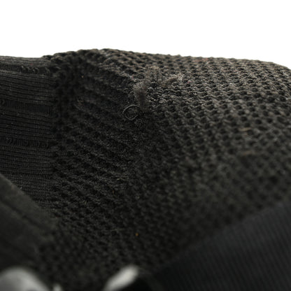 Chanel Knit Patent Calfskin Womens High Top Camellia Sneakers 36.5 Black 8 of 8