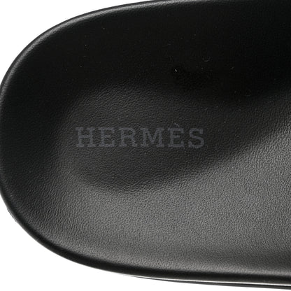 Hermes Calfskin Womens Empire Sandals 37 Black 7 of 9