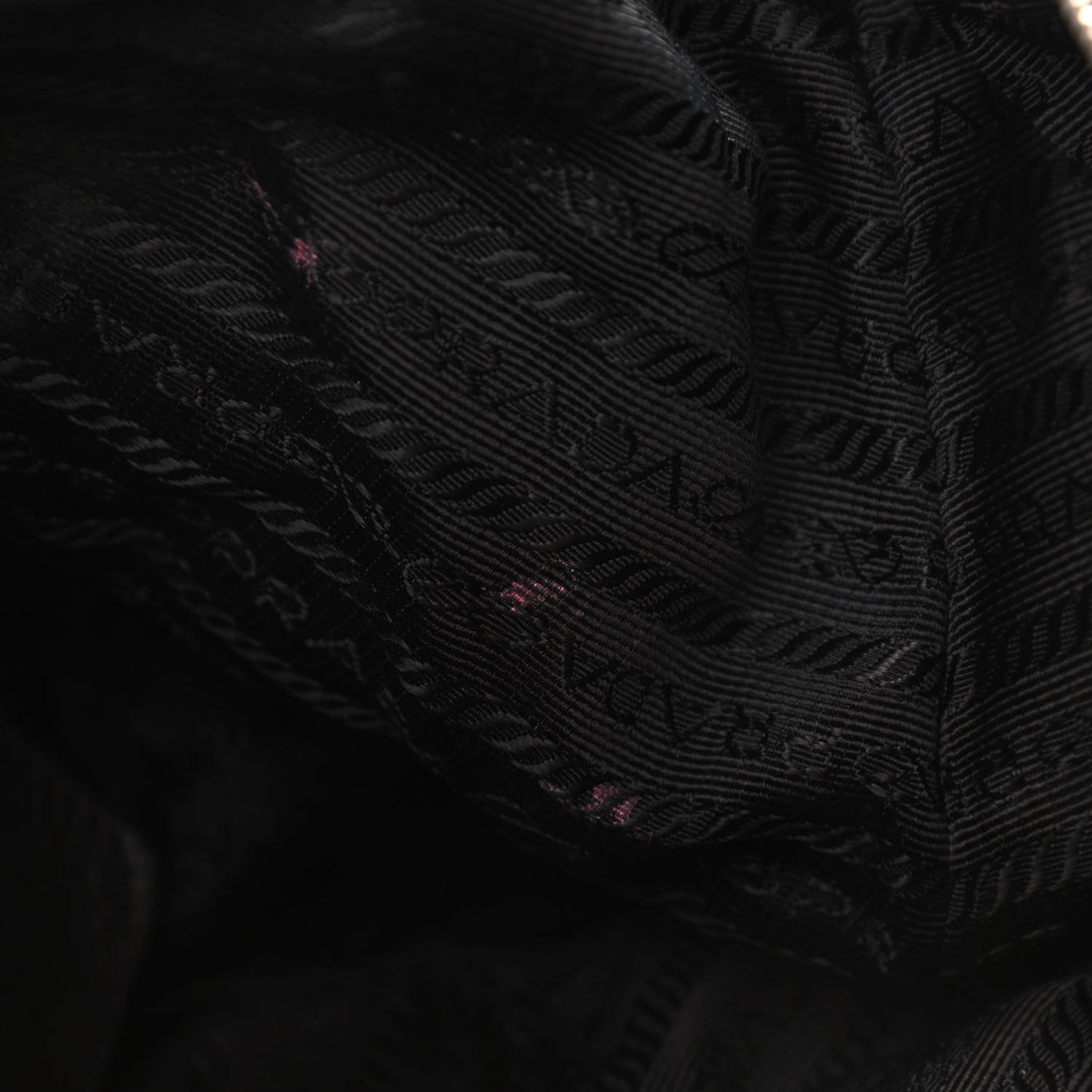 Soft Calfskin Pleated Hobo Black