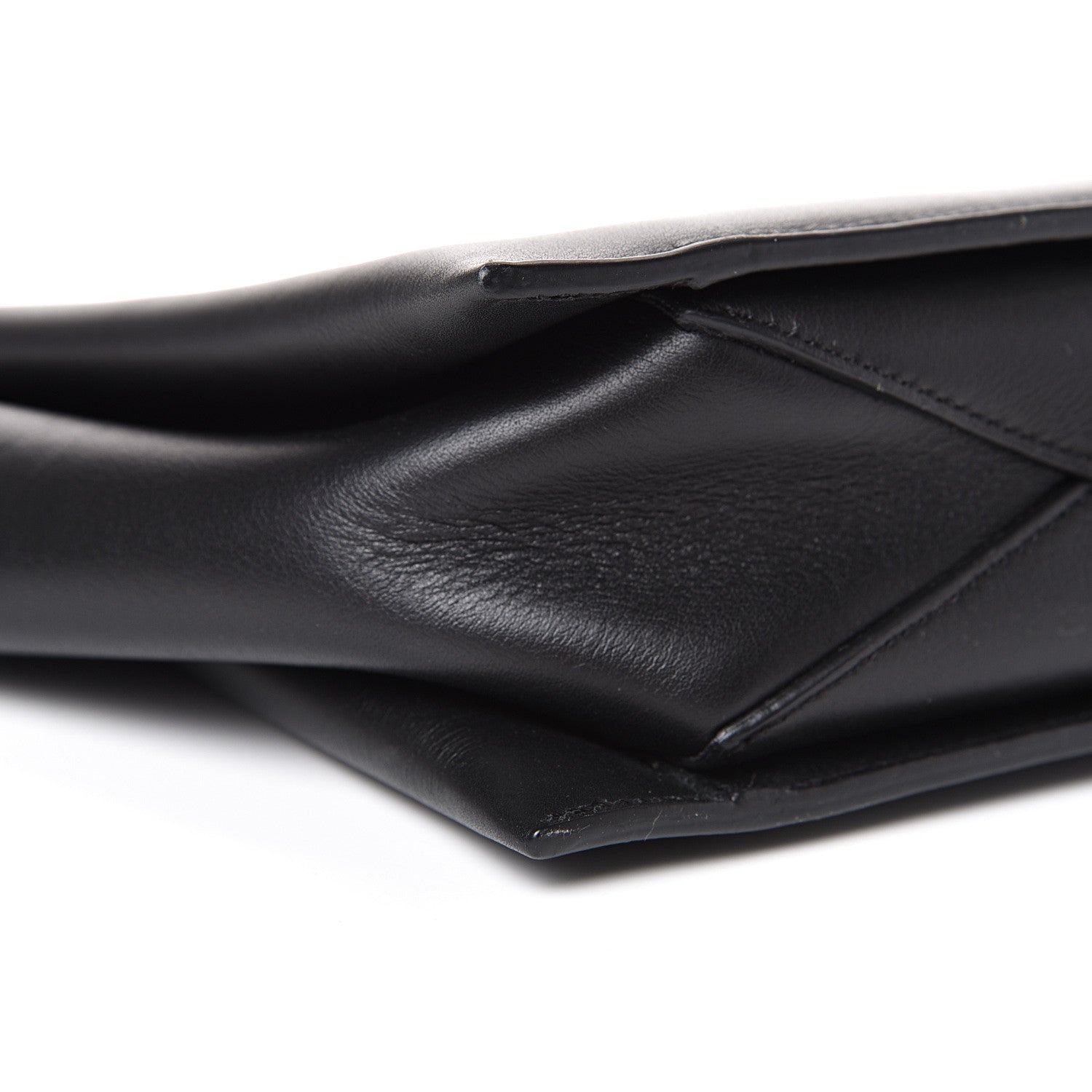 Celine Supple Natural Calfskin Tri-Fold Clutch Black 9 of 13