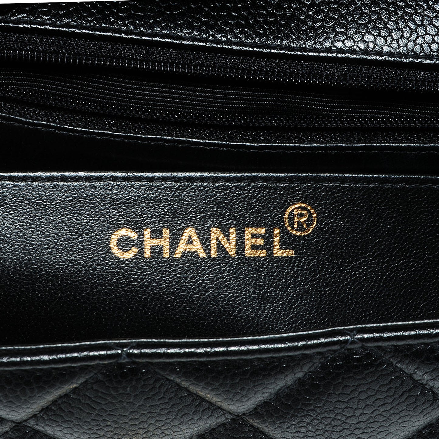 Caviar Quilted Medium Single Flap Black